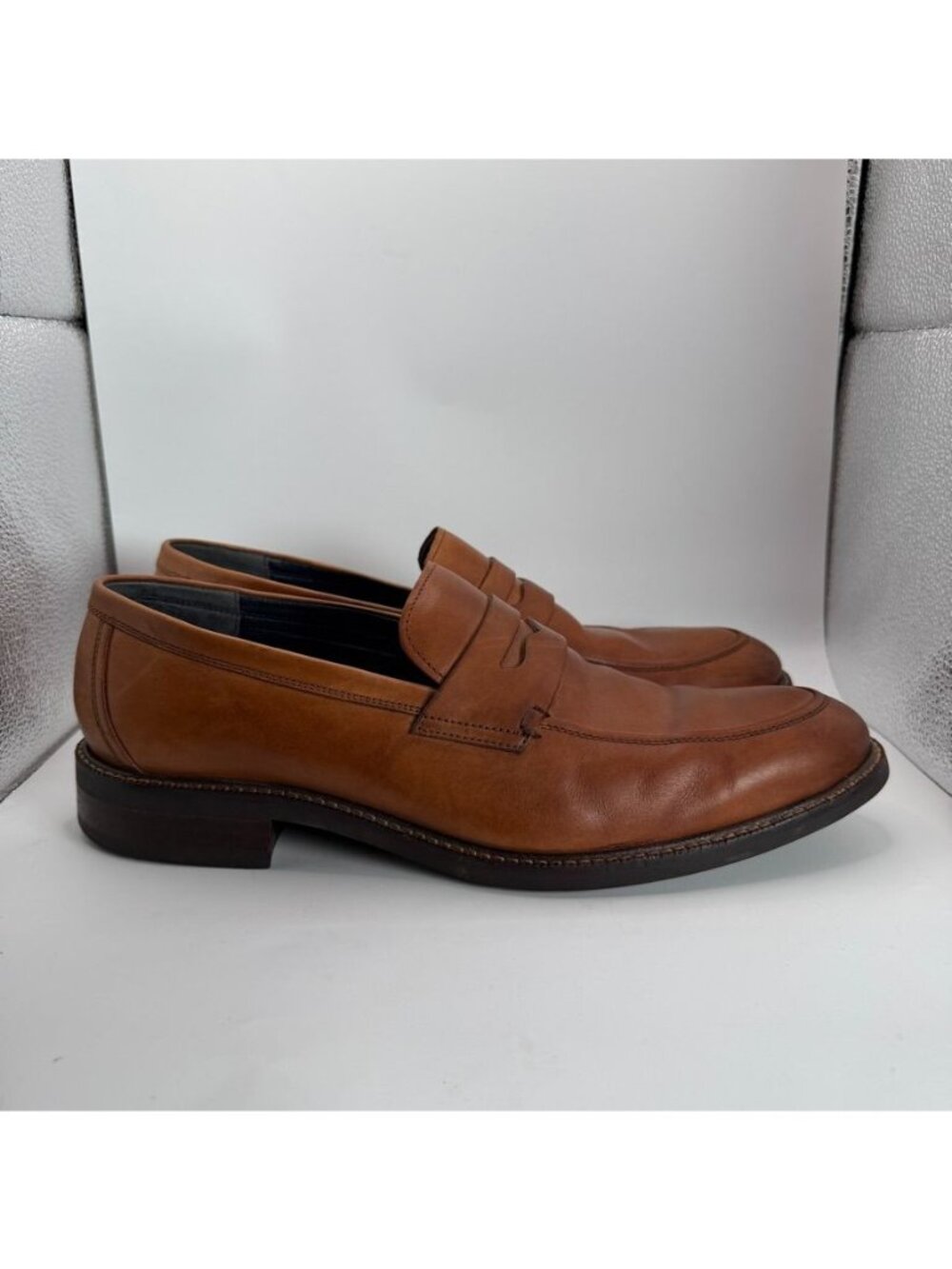 Cole Haan Grand OS Leather Penny Loafers Dress Shoes Mens Size 9.5 M Brown